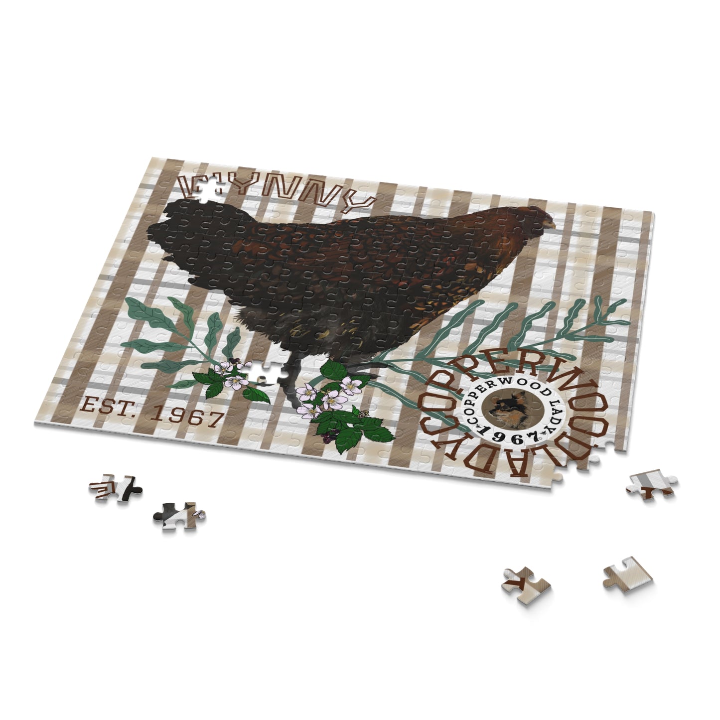 Wynny on Plaid Puzzle (120, 252 or 500-Piece)
