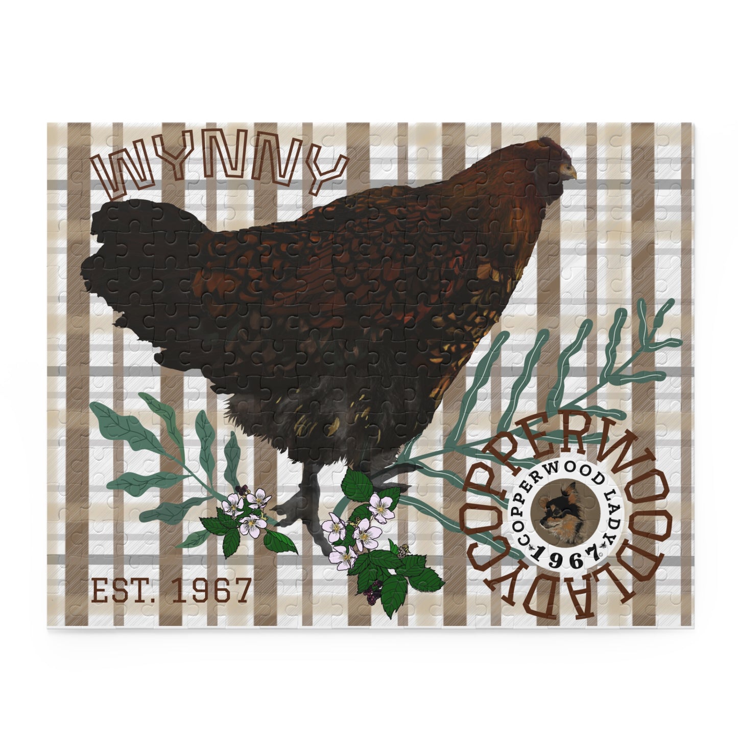 Wynny on Plaid Puzzle (120, 252 or 500-Piece)