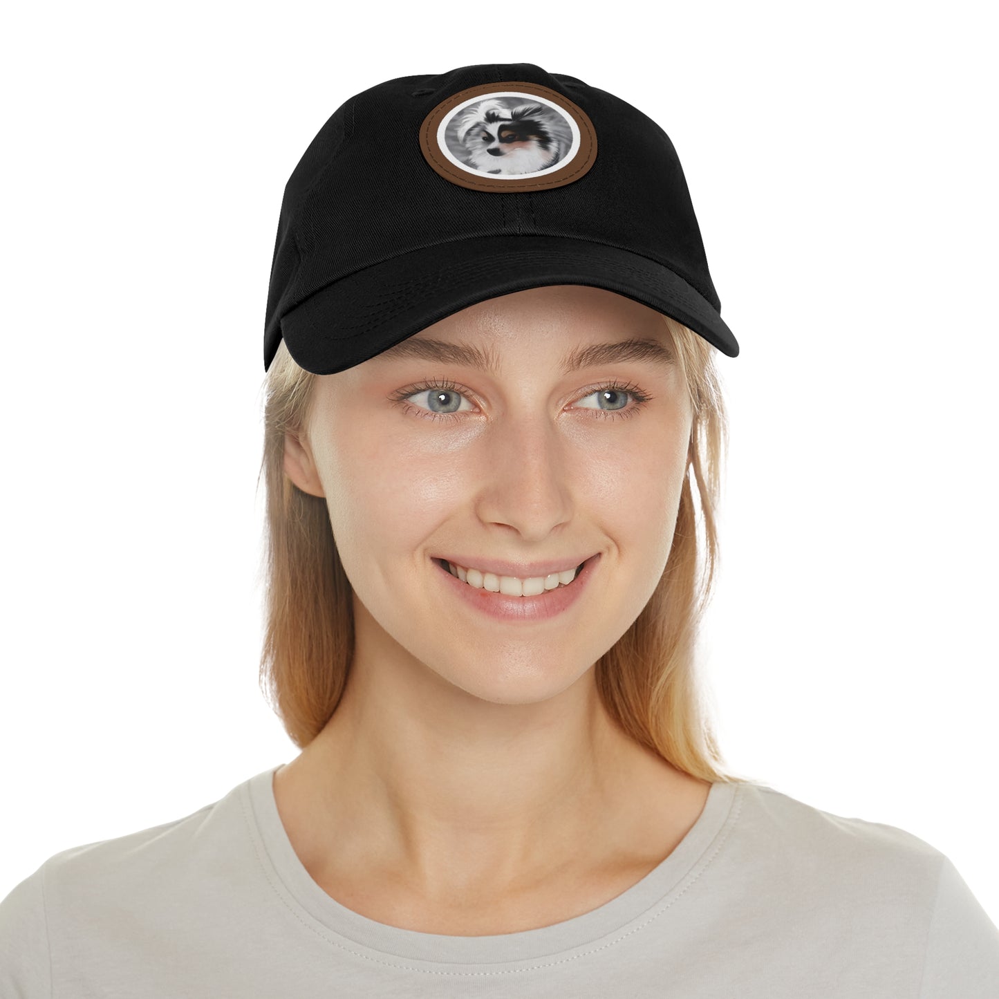 Stormy-Dad Hat with Leather Patch