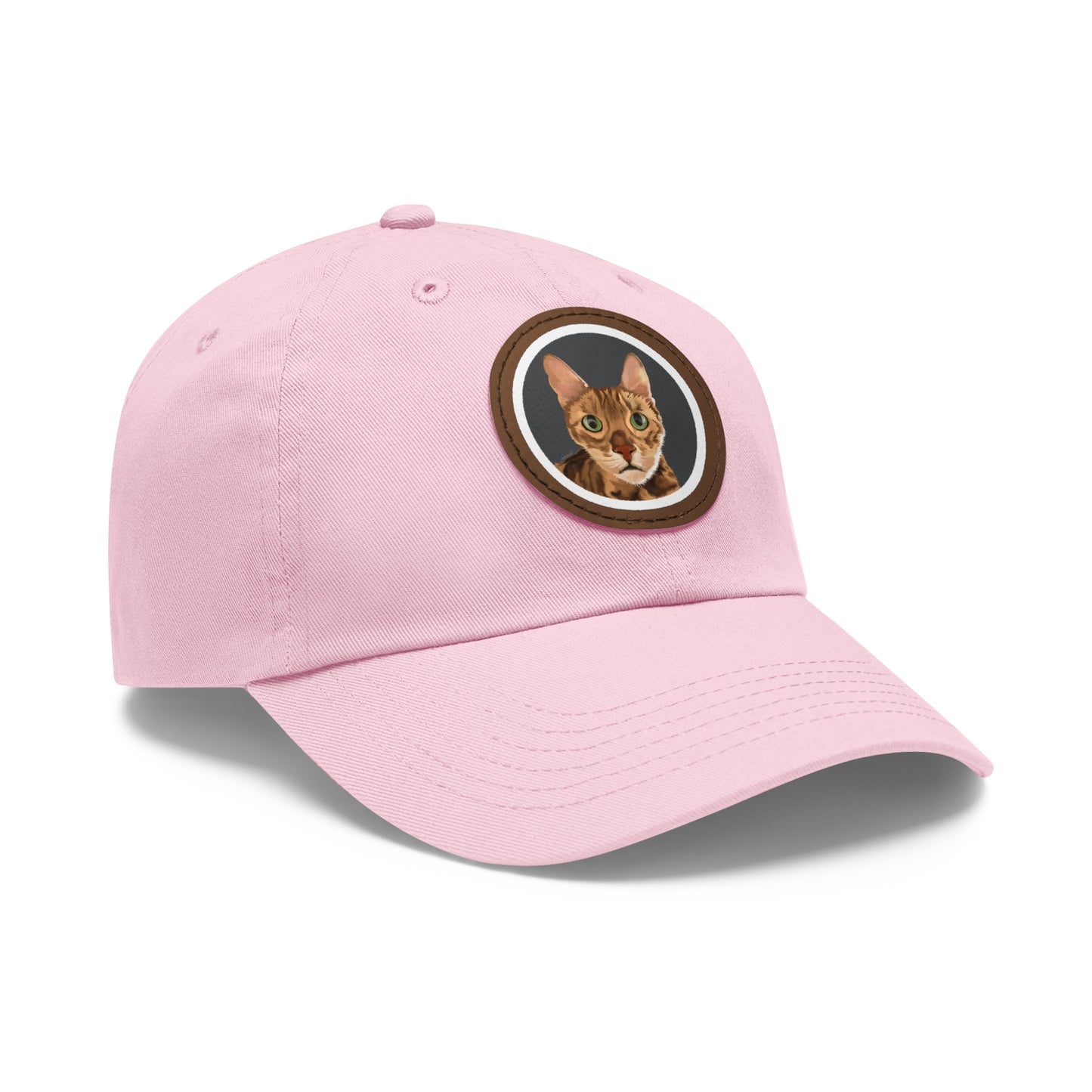 Bengie-Dad Hat with Leather Patch
