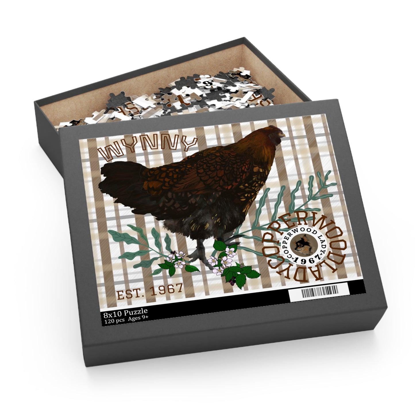 Wynny on Plaid Puzzle (120, 252 or 500-Piece)