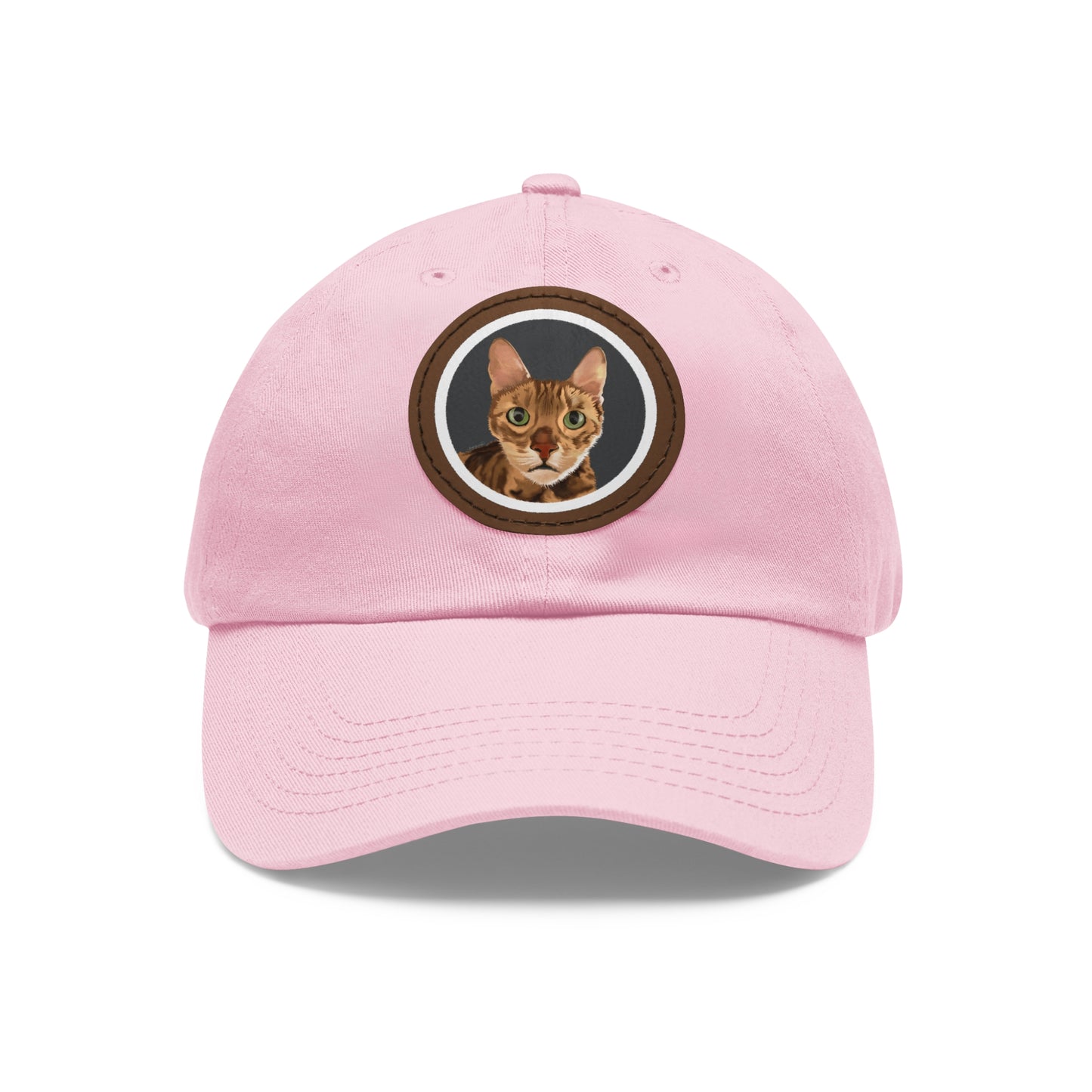 Bengie-Dad Hat with Leather Patch