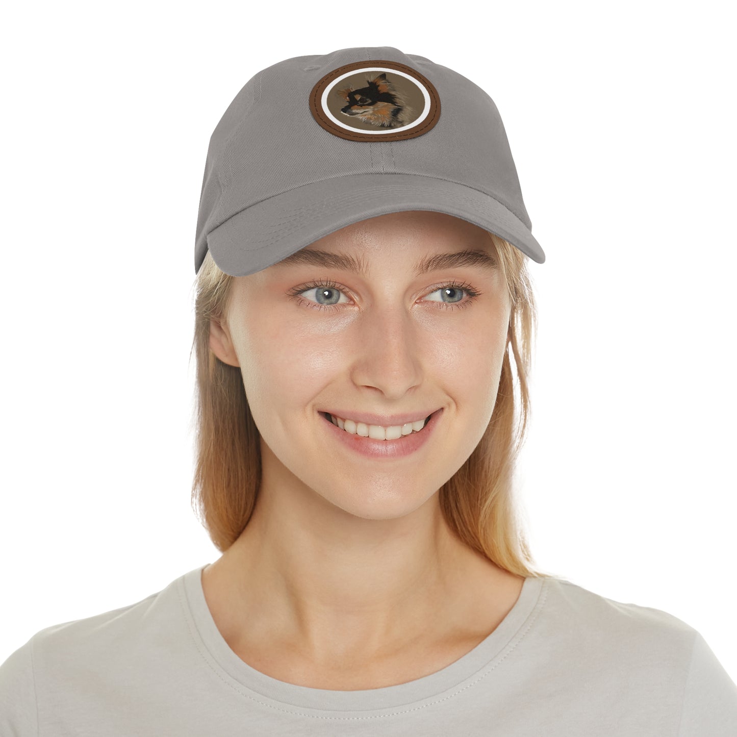GB-Dad Hat with Leather Patch
