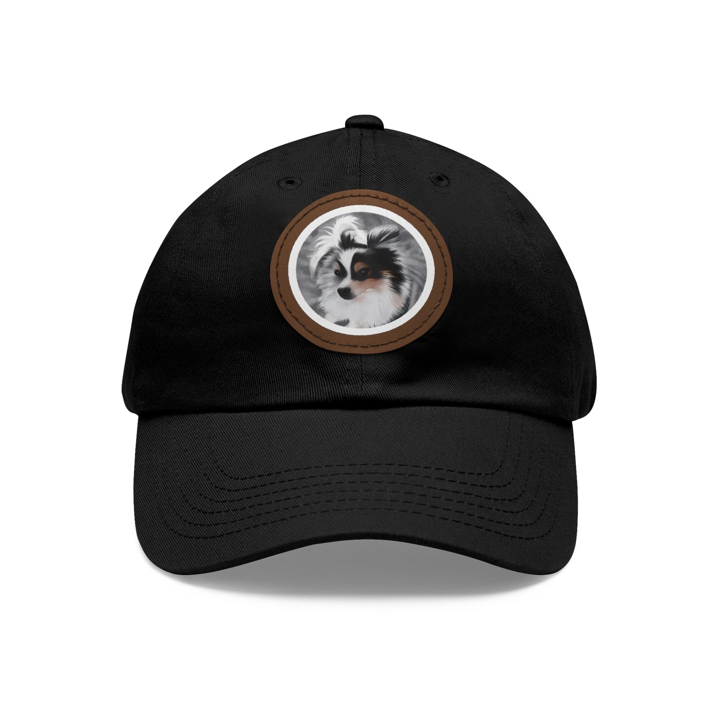 Stormy-Dad Hat with Leather Patch