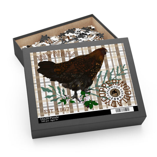 Wynny on Plaid Puzzle (120, 252 or 500-Piece)