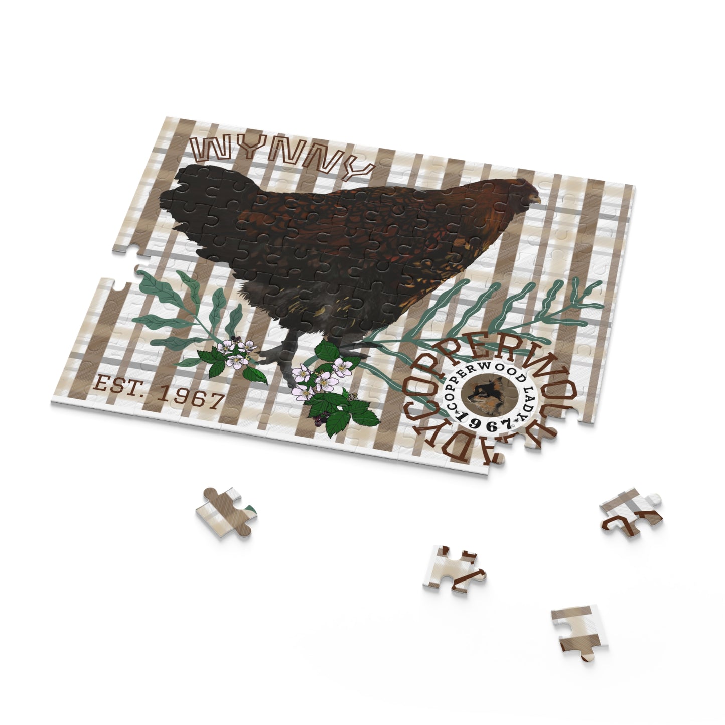 Wynny on Plaid Puzzle (120, 252 or 500-Piece)