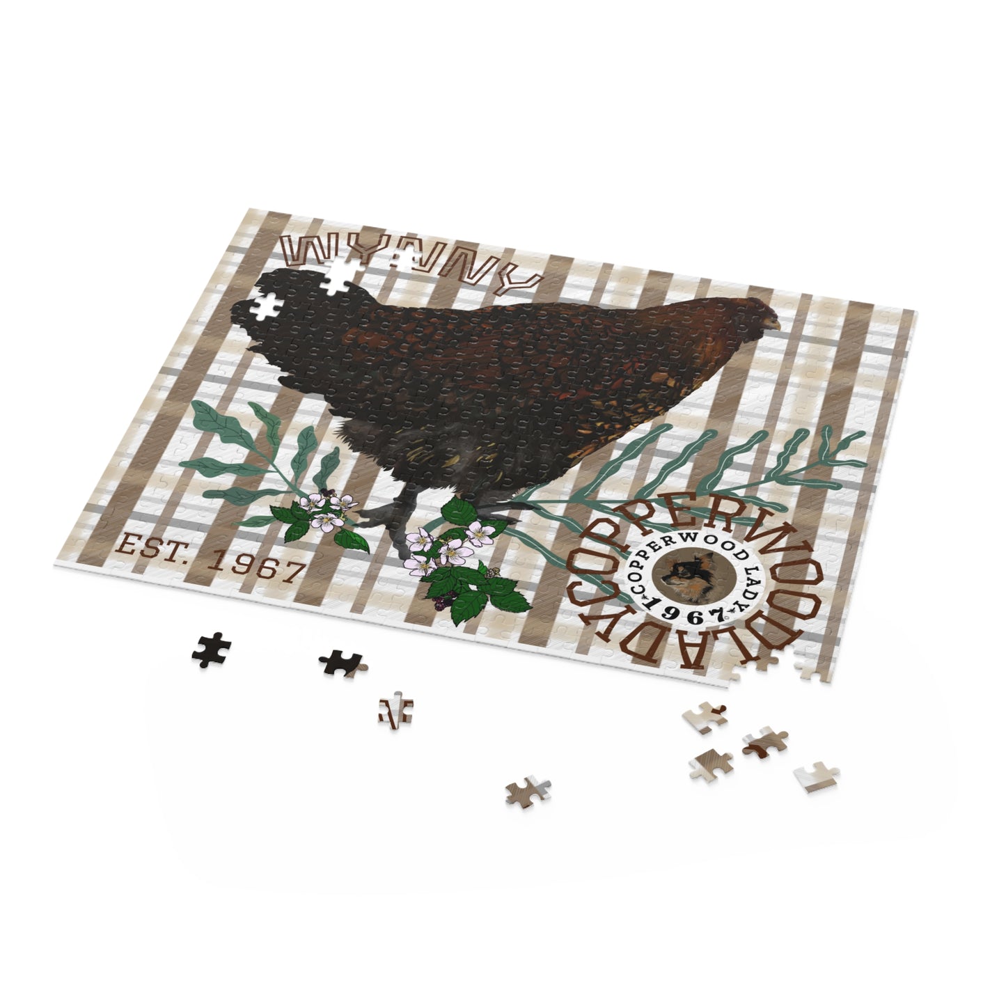 Wynny on Plaid Puzzle (120, 252 or 500-Piece)
