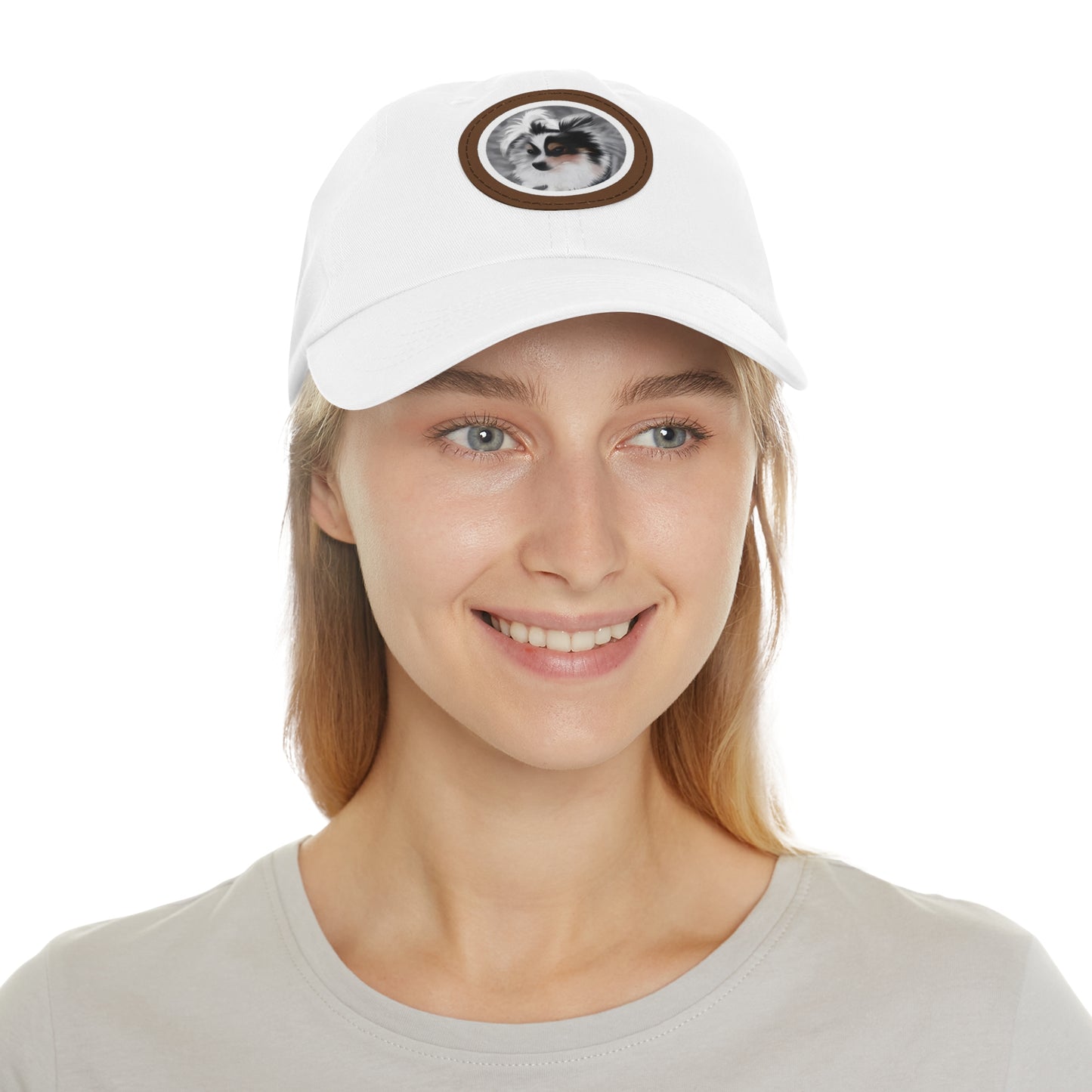 Stormy-Dad Hat with Leather Patch