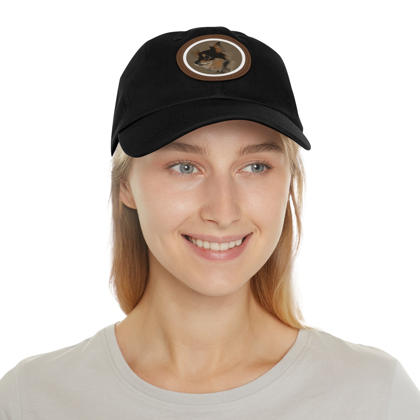 GB-Dad Hat with Leather Patch