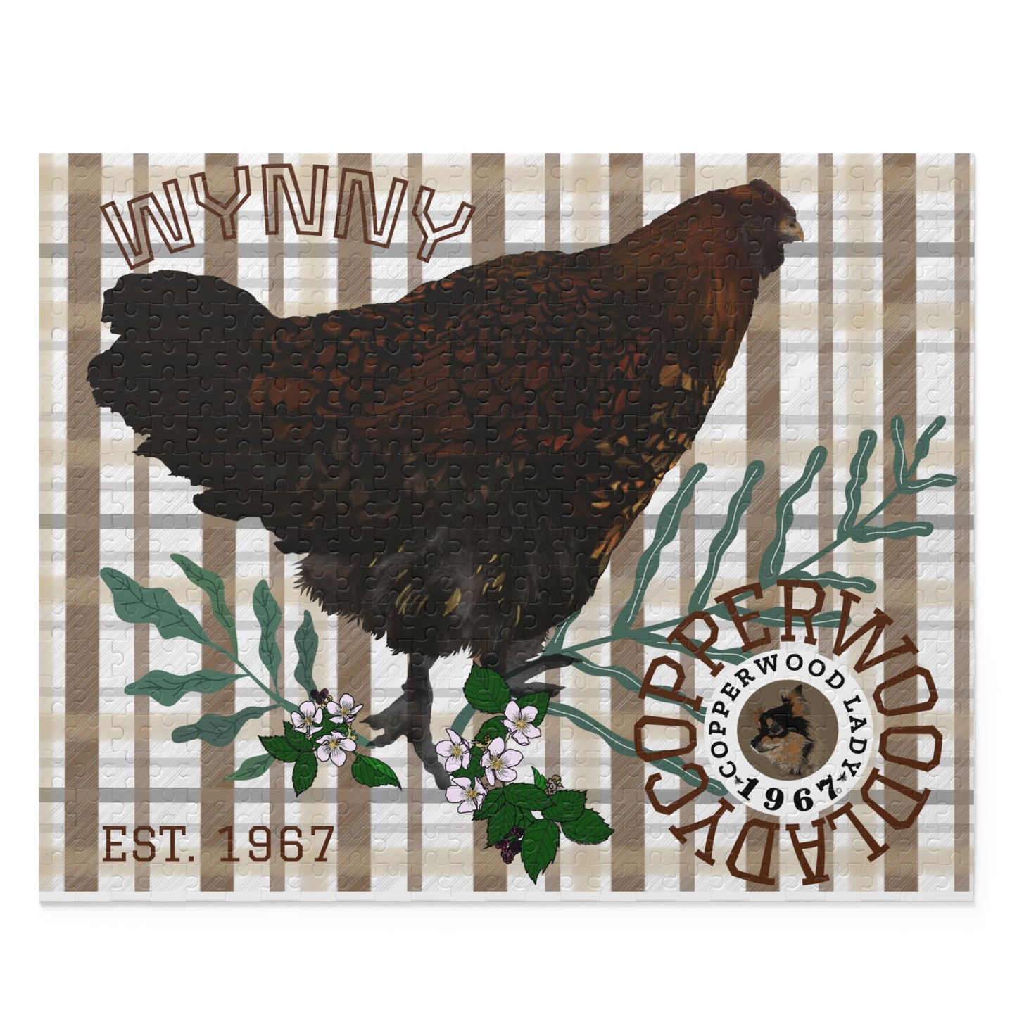 Wynny on Plaid Puzzle (120, 252 or 500-Piece)