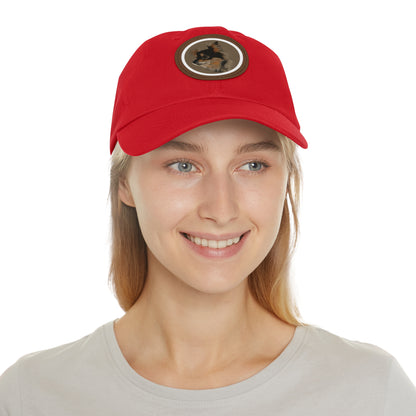 GB-Dad Hat with Leather Patch