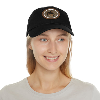 GB-Dad Hat with Leather Patch