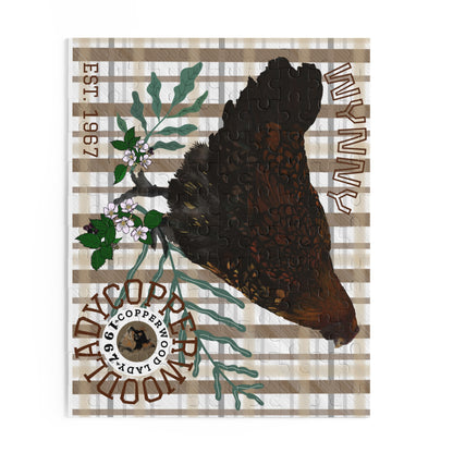Wynny on Plaid Puzzle (120, 252 or 500-Piece)